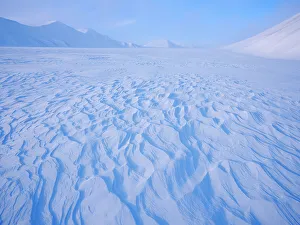 Lonely Prints: Glacier Rabotbreen in Sassen-Buensow Land National Park