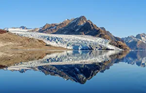 Kong Christian Ix Land Prints: Glacier in the Sermiligaaq Fjord, Ammassalik, Danish Territory