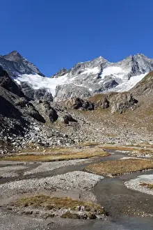 Hohe Tauern Prints: The glacier Simonykees in the National Park Hohe Tauern is retreating rapidly