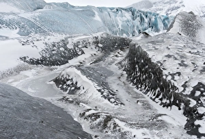 Vatnajokull Prints: Glacier Skaftafelljoekull in the Vatnajoekull NP during winter. europe, northern europe