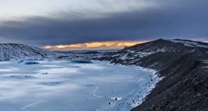 Vatnajokull Prints: Glacier Svinafellsjoekul in the Vatnajoekull NP during winter