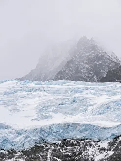 Overseas Territory Prints: Glaciers of Drygalski Fjord at the southern end of South Georgia