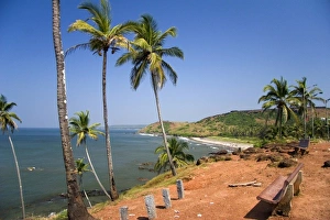 Images Dated 24th October 2006: Goa, India. Big and Little Vagator beaches