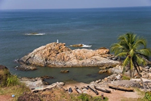 Images Dated 24th October 2006: Goa, India. Big and Little Vagator beaches