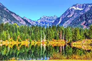 New Images March 2024 Part 1 Prints: Gold Lake reflection Mount Chikamin