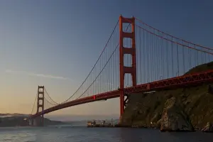 Images Dated 12th November 2005: Golden Gate Bridge and San Francisco California from Horseshoe Cove and Presidio