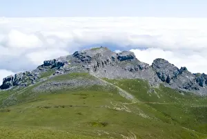 Herb Prints: Gorbea Natural Park. Aldamin mount view from Gorbea mount. Biscay province. Basque Country