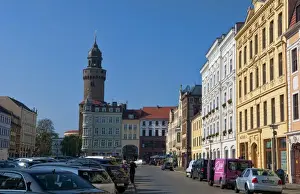 Images Dated 2027: Gorlitz Germany border of Germany Poland city downtown and Reichenbacher Church steeple