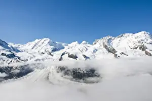 Images Dated 21st June 2010: Gornergrat Peak, Switzerland. Monte Rosa Massif from Gronergrat