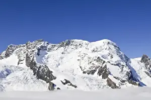 Images Dated 22nd June 2010: Gornergrat Peak, Switzerland. Monte Rosa Massif from Gronergrat