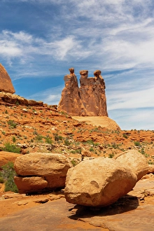 Images Dated 12th September 2024: Three Gossips, Park Avenue, Arches National Park, Utah, US