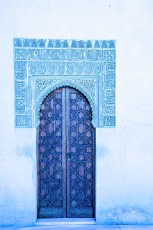 Granada, Spain. The Alhambra is one of the most famous monuments of Islamic architecture. Nasrid Palace