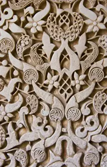 Images Dated 2028 November: Granada Spain Alhambra Gardens of the Generalife close up detail of architecture in Nasrid Palace