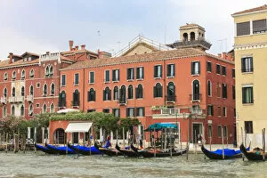 Grand Canal with Gondola. Venice. Italy