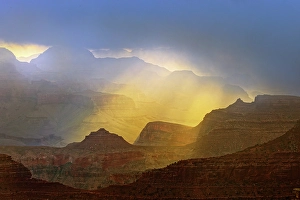 Timeless Prints: Grand Canyon and misty clouds at sunrise, Grand Canyon National Park, Arizona