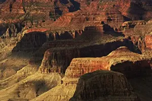 Images Dated 20th July 2007: Grand Canyon from the south rim at sunset, Grand Canyon National Park, Arizona