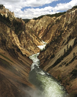 Natural Beauty Prints: Grand Canyon of the Yellowstone, Yellowstone River, Yellostone National Park, Wyoming