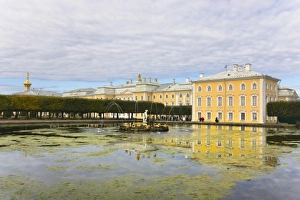 Grand Cascade Prints: The Grand Cascade at Peterhof Petrodvorest Palace, Saint Petersburg, Russia