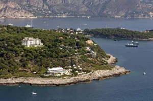 Images Dated 27th August 2007: Grand Hotel du Cap Ferrat, St Jean Cap Ferrat, View from Helicopter, Cote d Azur, France