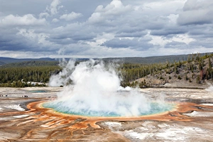 Grand Prismatic Prints: Grand Prismatic Spring, Yellowstone National Park, Wyoming