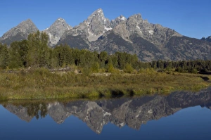 Calming Prints: The grand Teton Range seen from Schwabacher Road, Grand Teton National Park, Wyoming, USA