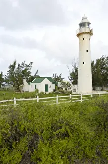 Grand Turk Prints: Grand Turk Lighthouse, built by Alexander Gordon in 1852, Grand Turk, Turks and Caicos
