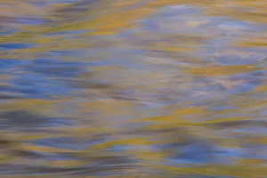 Multicolor Prints: Graphic reflections on river surface, Lower Deschutes River, Central Oregon, USA