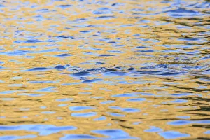 Images Dated 4th June 2013: Graphic reflections on river surface, Lower Deschutes River, Central Oregon, USA