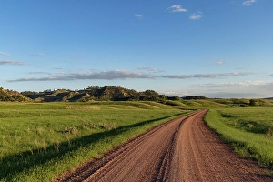 Gravel Prints: Gravel Road along the Powder River in the Custer National Forest