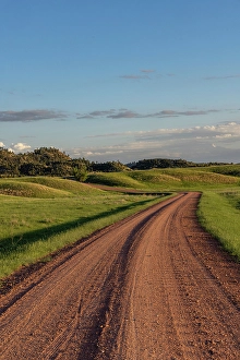 Gravel Prints: Gravel Road along the Powder River in the Custer National Forest
