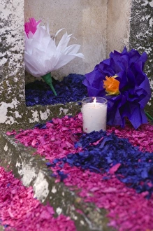 Images Dated 1st November 2007: Graveyard decorations for the Day of the Dead celebration, San Miguel de Allende