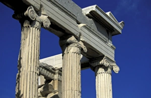 Athens Prints: Greece, Athens, Acropolis. Parthenon detail