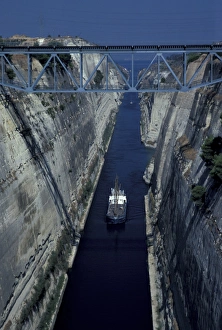 Randa Bishop Prints: Greece, Athens. Corinth Canal