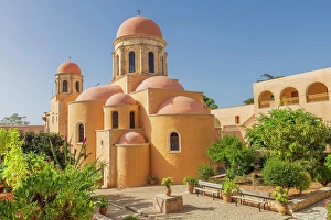 Images Dated 1st June 2024: Greece, Crete, Akrotiri. Agia Triada (Holy Trinity) Monastery