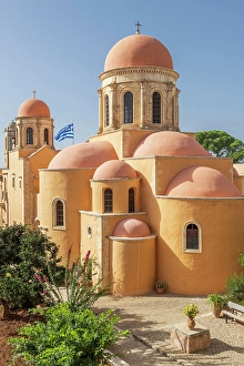 Akrotiri Prints: Greece, Crete, Akrotiri. Agia Triada (Holy Trinity) Monastery