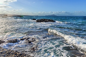 Images Dated 1st June 2024: Greece, Crete, Chania. Mediterranean Sea coast near the harbor