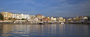 Old Harbor Prints: Greece, Crete, Chania, Old Harbor