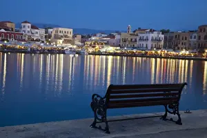 Images Dated 15th May 2009: Greece, Crete, Chania, old harbor and its tourist activity