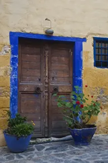 Images Dated 17th May 2009: Greece, Crete, Chania, old town with colorful doorway to Turkish Restaurant