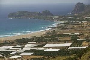 Images Dated 3rd June 2006: GREECE, CRETE, Hania Province, Falasarna: Greenhouses on the Western Crete Coast