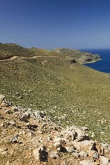 Images Dated 3rd June 2006: GREECE, CRETE, Hania Province, Gramvousa Peninsula: The road to Balos Beach
