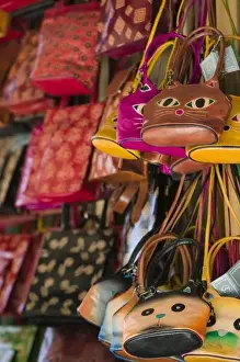 Images Dated 1st June 2006: GREECE, CRETE, Hania Province, Hania: Leather Bags