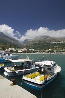 Images Dated 30th May 2006: GREECE, CRETE, Rethymno Province, Plakias: Town and Harbor