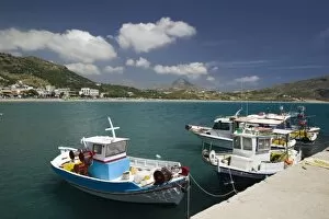 Images Dated 30th May 2006: GREECE, CRETE, Rethymno Province, Plakias: Town and Harbor