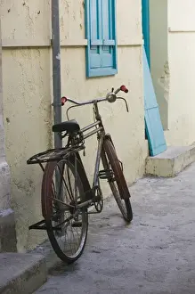Single Object Prints: GREECE-CRETE-Rethymno Province-Rethymno: Old Quarter- Bicycle