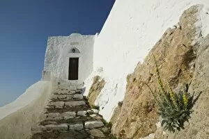 Images Dated 16th May 2006: GREECE, Dodecanese Islands, PATMOS, Hora: Hillside Town View and Monastery of St