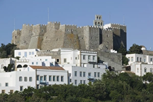 Images Dated 17th May 2006: GREECE-Dodecanese Islands-PATMOS-Hora: Monastery of St. John the Theologian (12th