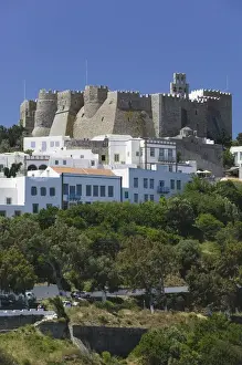 Hora Prints: GREECE-Dodecanese Islands-PATMOS-Hora: Monastery of St. John the Theologian (12th