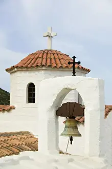 Hora Prints: GREECE-Dodecanese Islands-PATMOS-Kipi: Evagelismos Monastery / Exterior