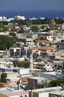 Images Dated 19th May 2006: GREECE, Dodecanese Islands, RHODES, Rhodes Town: Rhodes Old Town, Old Town Overview